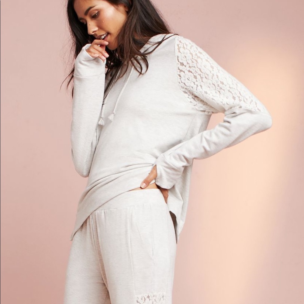Flora Nikrooz brushed Lace set Hoodie & Joggers